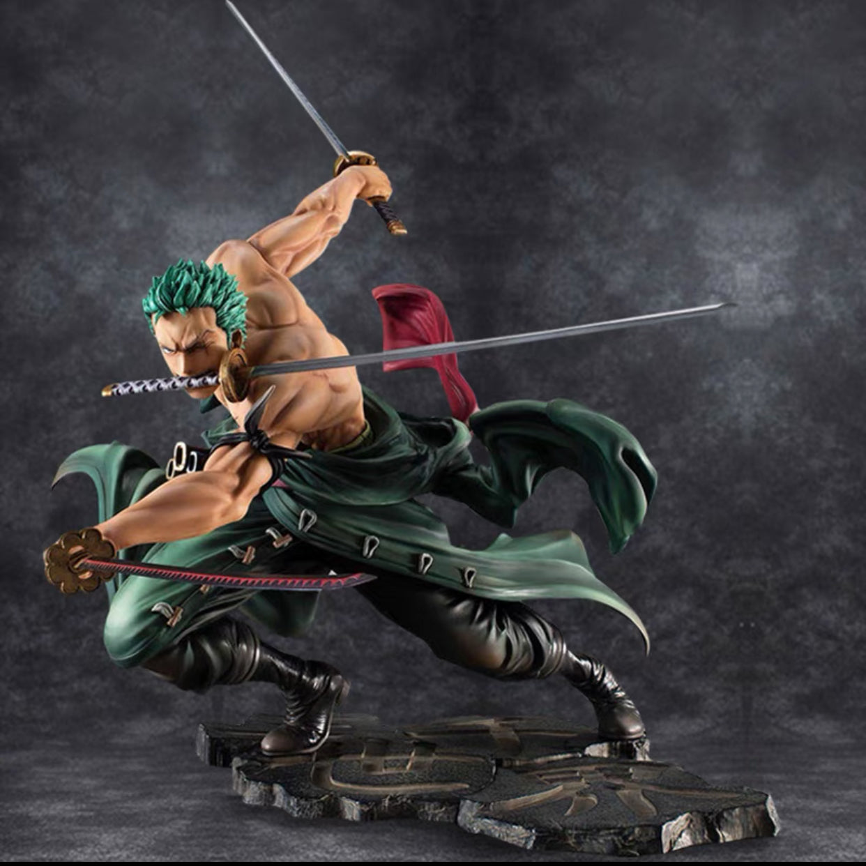 Zoro three styled figure