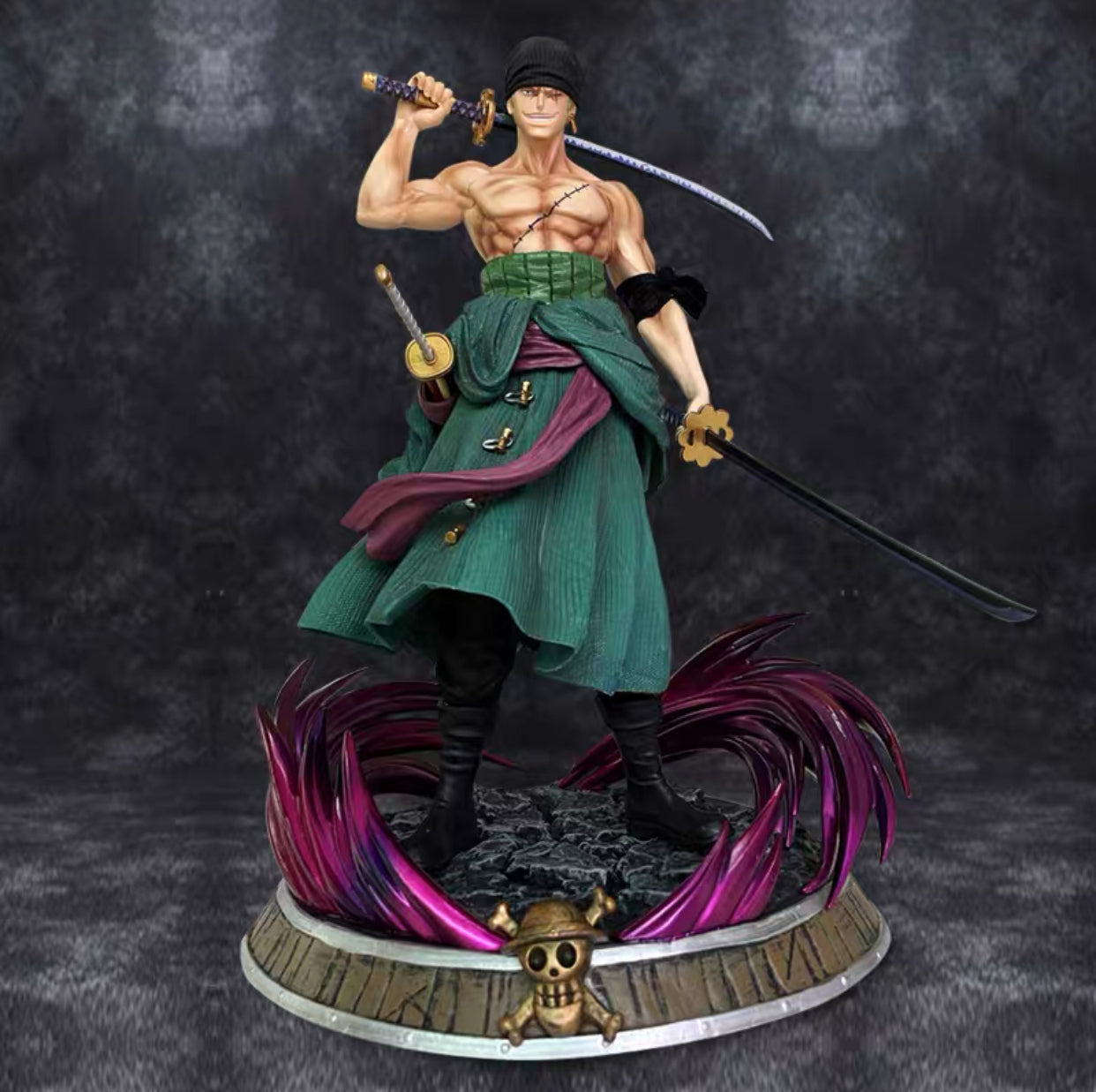 Zoro three styled figure